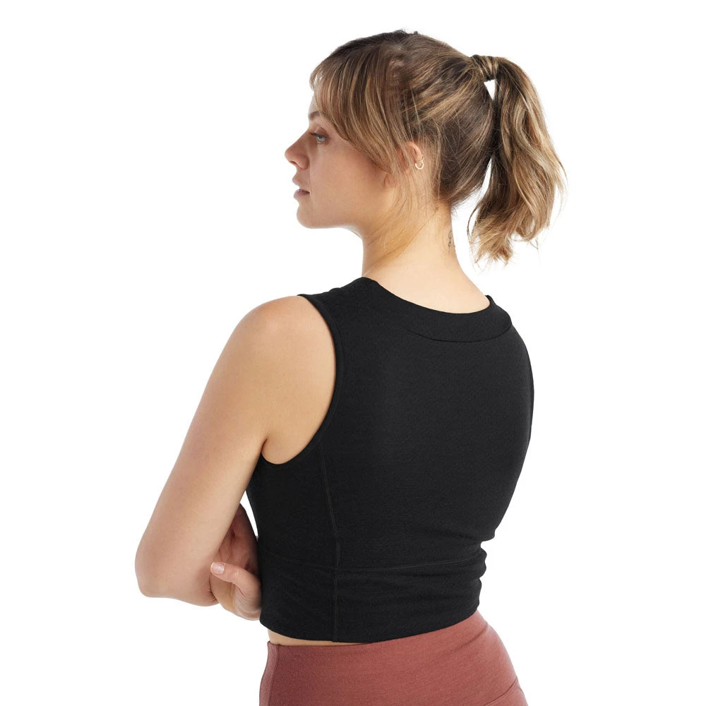 Icebreaker Zoneknit Cropped Bra-Tank Women 6 Icebreaker Zoneknit Cropped Bra-Tank Women - Image 6