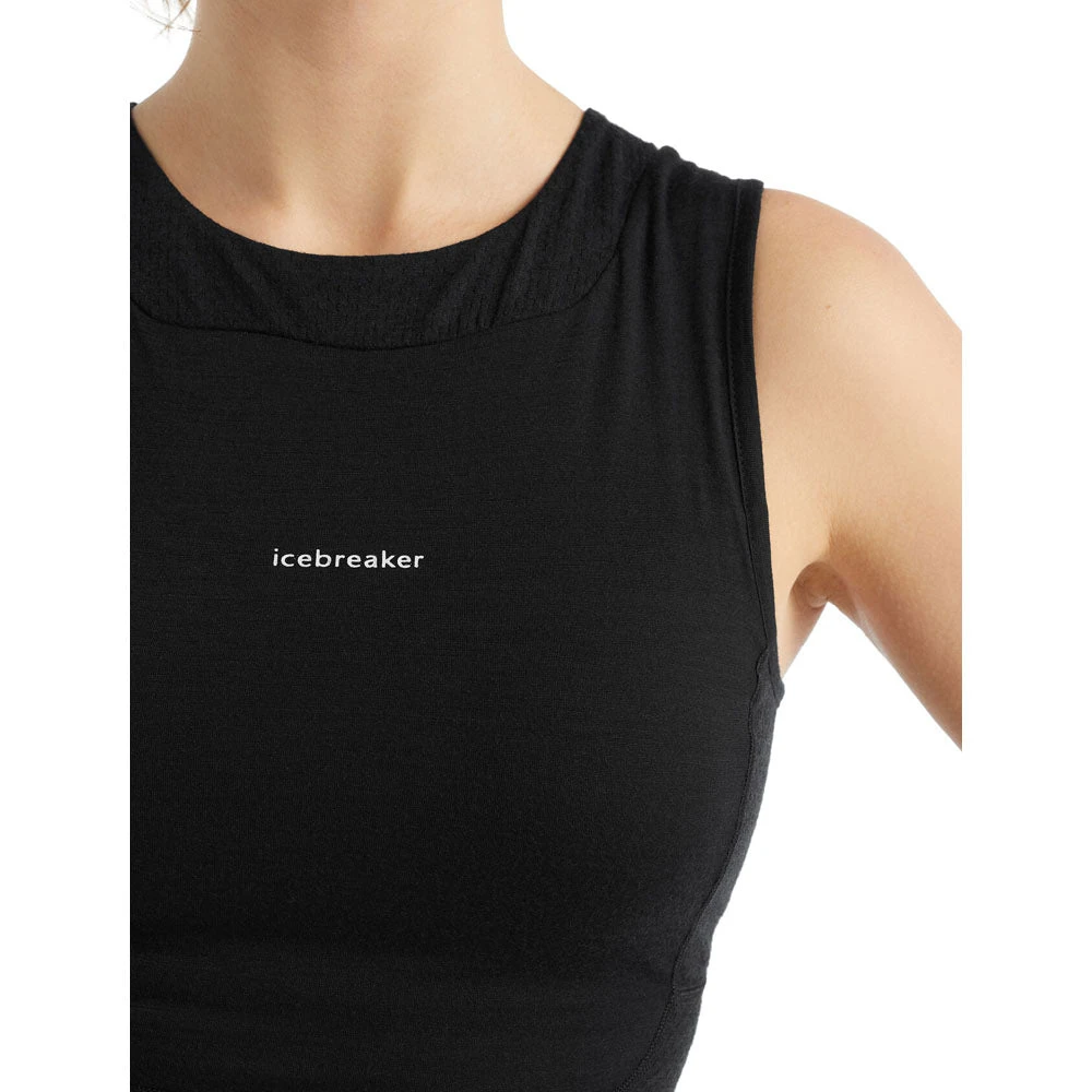 Icebreaker Zoneknit Cropped Bra-Tank Women 2 Icebreaker Zoneknit Cropped Bra-Tank Women - Image 2