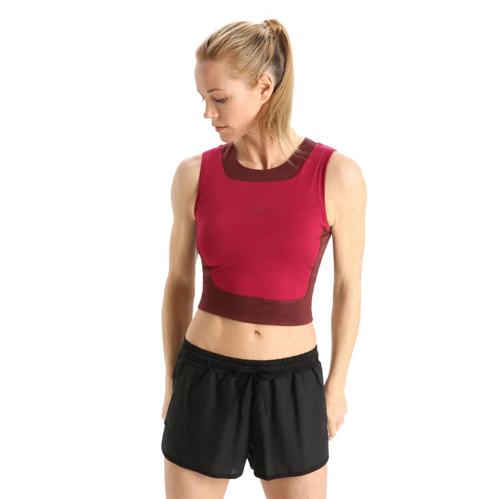 Icebreaker Zoneknit Cropped Bra-Tank Women 8 Icebreaker Zoneknit Cropped Bra-Tank Women - Image 8