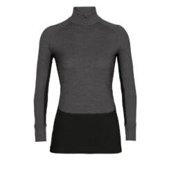 Icebreaker Womens ZoneKnit 260 LS Half Zip 15 Icebreaker Womens ZoneKnit 260 LS Half Zip -Edelrid Shop 0A56HI585 FRONT