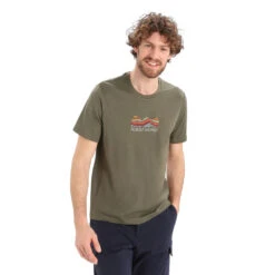 Icebreaker Mens Tech Lite II SS Tee Mountain Geology -Edelrid Shop 0A56II069 1