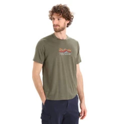 Icebreaker Mens Tech Lite II SS Tee Mountain Geology -Edelrid Shop 0A56II069 4