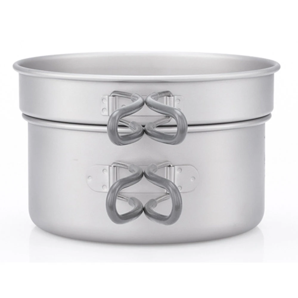 Keith 2 Piece Titanium Pot And Pan Cookset 950ml + 600ml 4 Keith 2 Piece Titanium Pot And Pan Cookset 950ml + 600ml - Image 4
