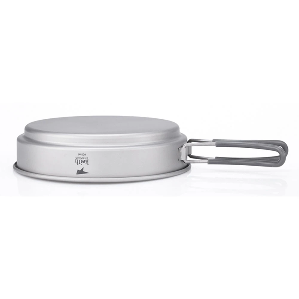 Keith 2 Piece Titanium Pot And Pan Cookset 950ml + 600ml 8 Keith 2 Piece Titanium Pot And Pan Cookset 950ml + 600ml - Image 8