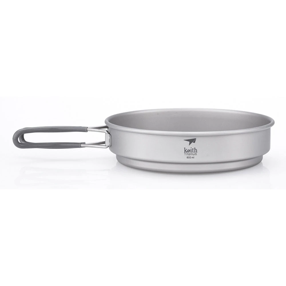 Keith 2 Piece Titanium Pot And Pan Cookset 950ml + 600ml 7 Keith 2 Piece Titanium Pot And Pan Cookset 950ml + 600ml - Image 7