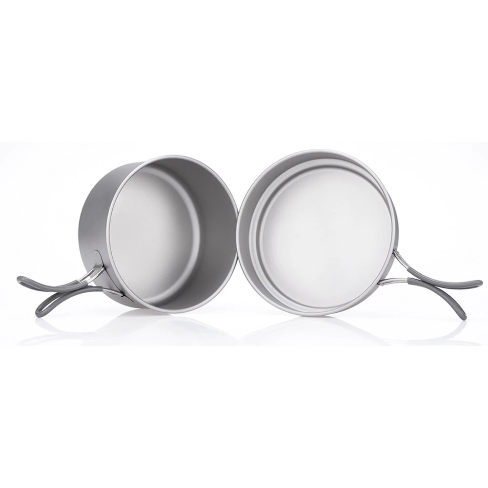 Keith 2 Piece Titanium Pot And Pan Cookset 950ml + 600ml 9 Keith 2 Piece Titanium Pot And Pan Cookset 950ml + 600ml - Image 9