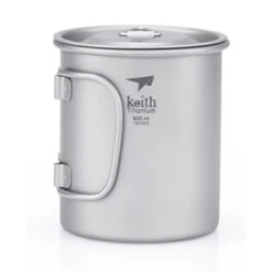 Keith Single-Wall Titanium Mug W Handle And Lid 300mL 8 Keith Single-Wall Titanium Mug W Handle And Lid 300mL -Edelrid Shop 1505894963885954