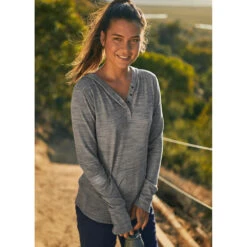 Prana Womens Sol Protect Hoodie -Edelrid Shop 1962171 HEATHERGREY ALT 100