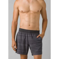 Prana Slope Short 7” -Edelrid Shop 1963681 CHARCOALSTRIPE