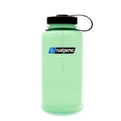 Nalgene Sustain Wide Mouth Bottle 1L -Edelrid Shop 32oz NM Green Glow 1010x1516 FRONT