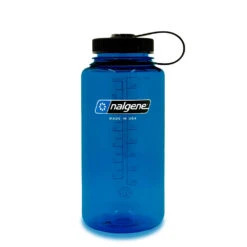 Nalgene Sustain Wide Mouth Bottle 1L -Edelrid Shop 32oz WM Slate Blue Front