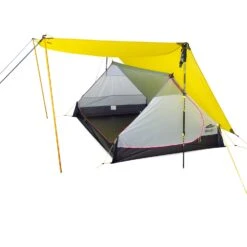 Batwing Ultralight Thru-Hiker Tarp -Edelrid Shop Batwing Batcave sunshade open door open