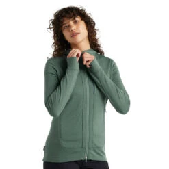 Icebreaker Quantum III LS Zip Hoodie Women -Edelrid Shop FW21 WOMEN QUANTUM III LS ZIP HOODIE 0A59JW065 5