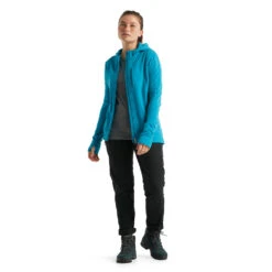 Icebreaker Quantum III LS Zip Hoodie Women -Edelrid Shop FW21 WOMEN QUANTUM III LS ZIP HOODIE 0A59JW436 3
