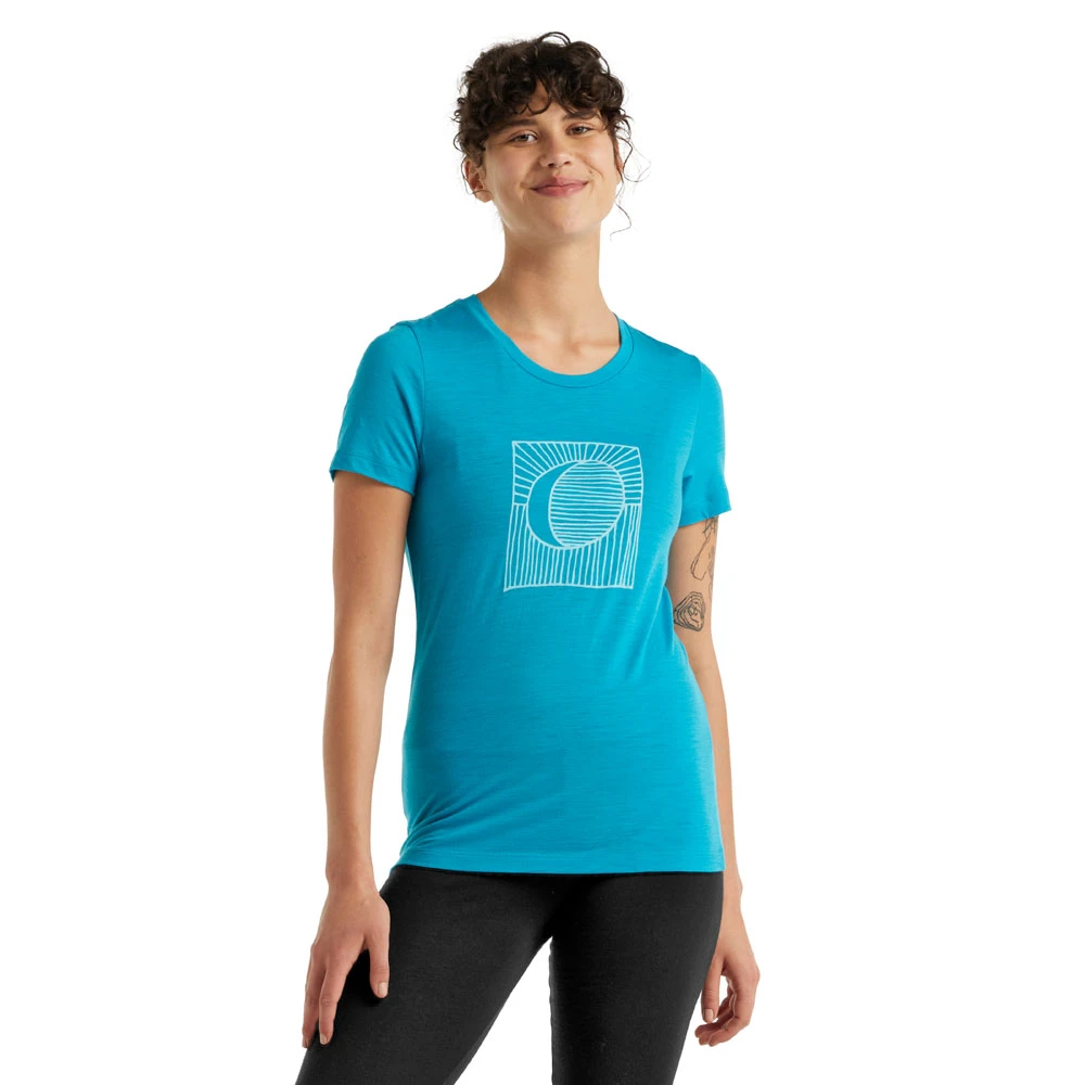 Icebreaker Tech Lite II SS Tee Nature's Orb Women 6 Icebreaker Tech Lite II SS Tee Nature's Orb Women - Image 6