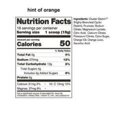 Skratch Labs Clear Hydration Drink Mix Single Serve -Edelrid Shop Hint of Orange Nutrition Fact Panels 480x480 35e26048 be77 4e0d bf1a 2e755387163c