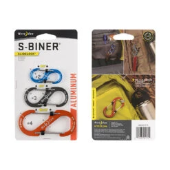 Nite Ize Slidelock Aluminium S-Biner 3pk #2, #3, #4