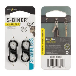 Nite Ize MicroLock Steel S-Biner #2 -Edelrid Shop LSBM 01 2R3 P 0003 SQRGB l
