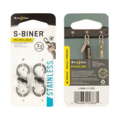 Nite Ize MicroLock Steel S-Biner #2 -Edelrid Shop LSBM 11 2R3 P 0003 SQRGB l