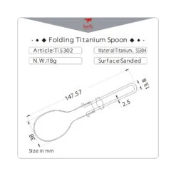 Keith Folding Titanium Spoon -Edelrid Shop Ti5302