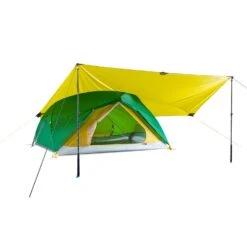 Batwing Ultralight Thru-Hiker Tarp -Edelrid Shop batwing on dragonfly two poles angle