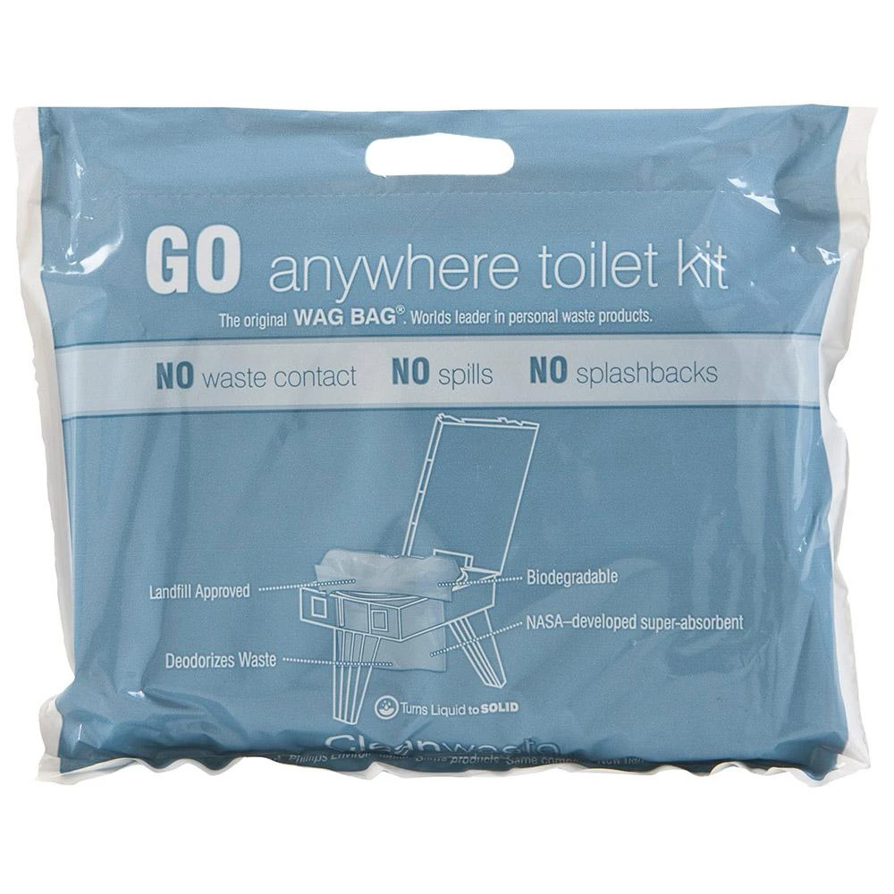 Wag Bag - Go Anywhere Toilet Kit 1 Wag Bag - Go Anywhere Toilet Kit