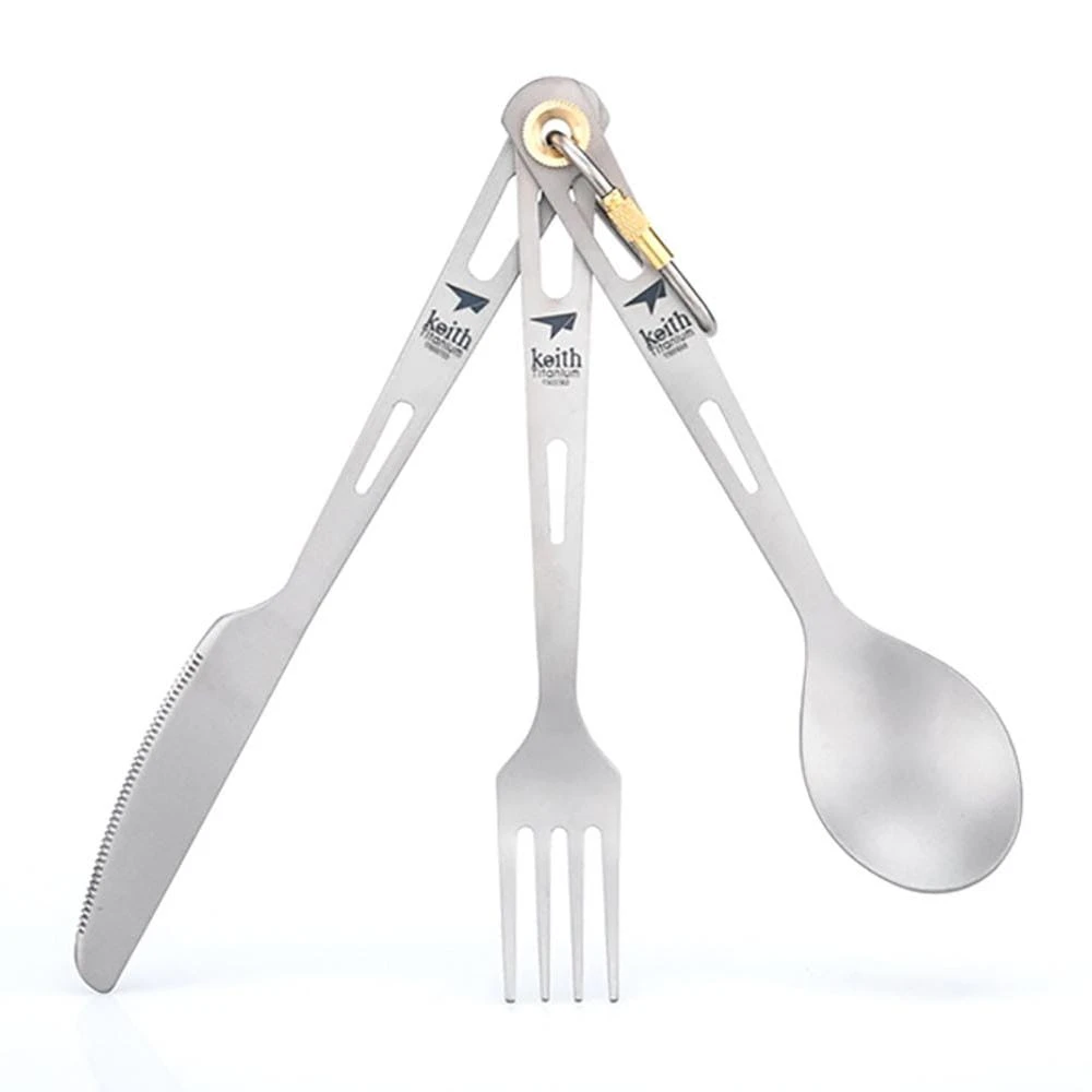 Keith 3-Piece Titanium Cutlery Set 1 Keith 3-Piece Titanium Cutlery Set