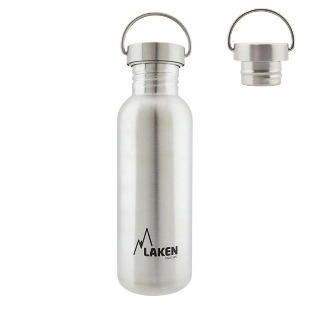 Laken Stainless Steel Basic Bottle W S/S Cap 1 Laken Stainless Steel Basic Bottle W S/S Cap