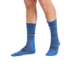 Icebreaker Lifestyle Ultralight Crew Backcountry Camp Socks Men -Edelrid Shop laz1