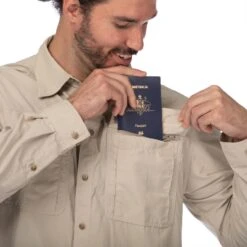 Lifestyle Vented Shirt -Edelrid Shop lifestyle vented shirt hidden zip security pocket on mike