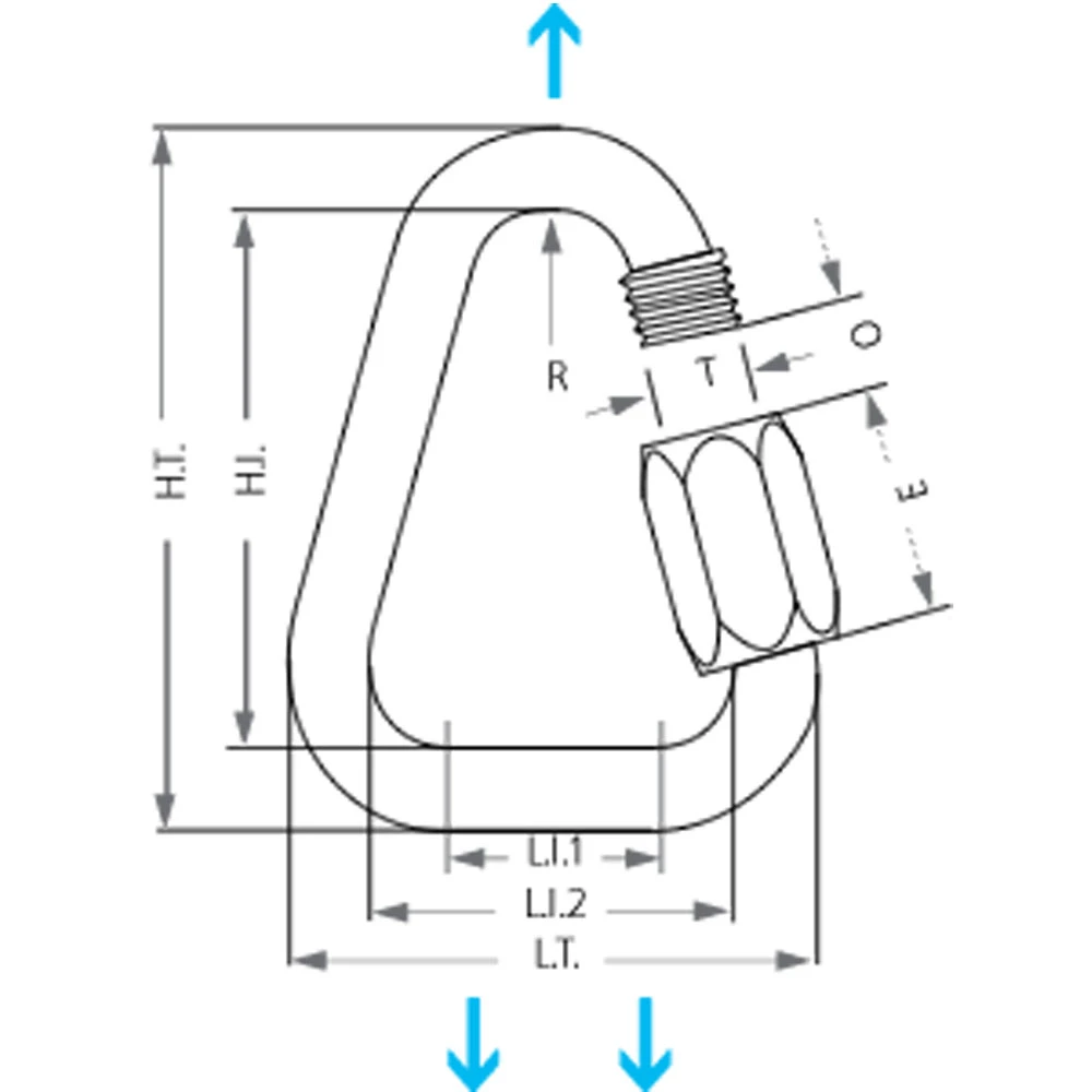 Maillon Rapide Delta Steel 8mm 2 Maillon Rapide Delta Steel 8mm - Image 2