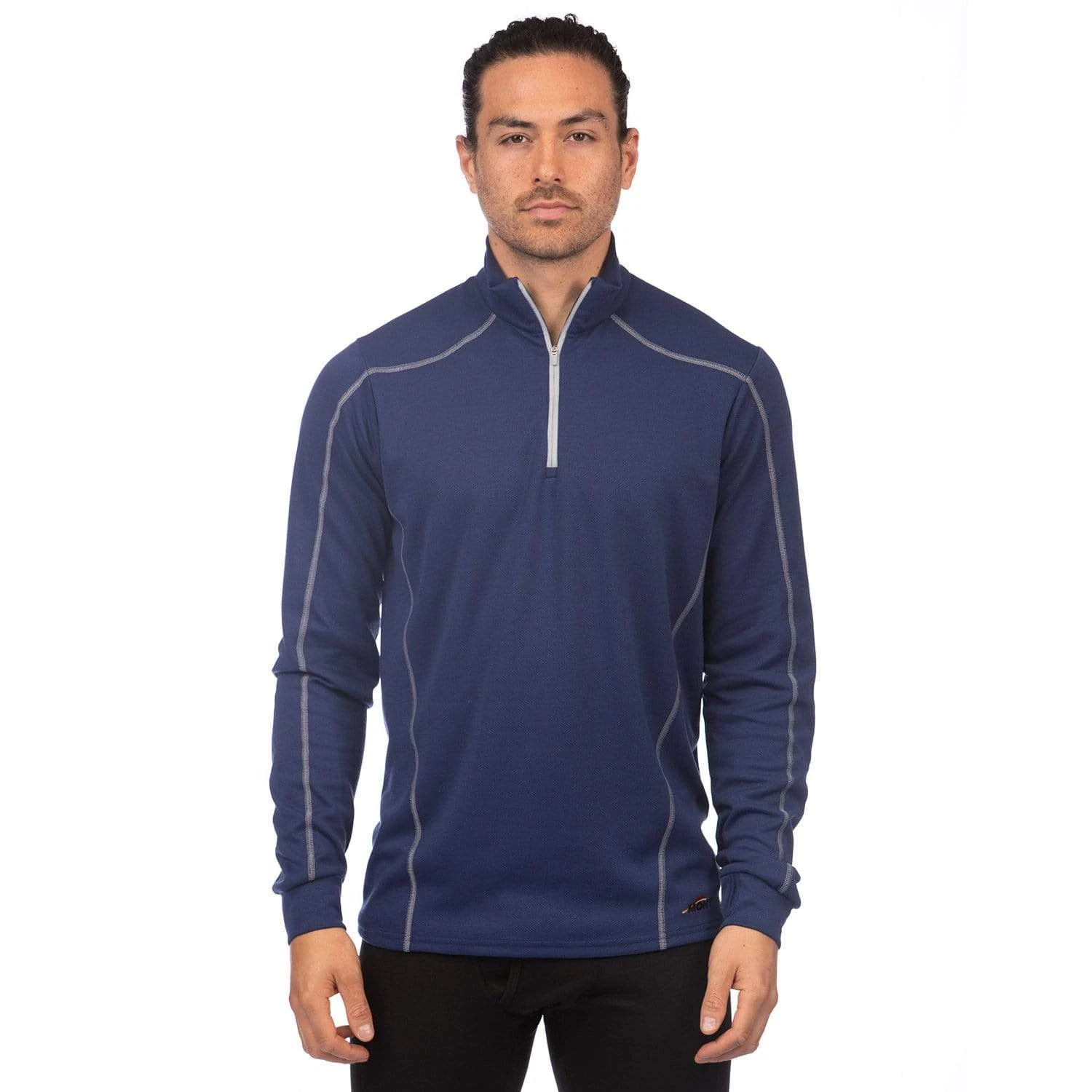 Power Dry Long Sleeve Zip Polo Men 2 Power Dry Long Sleeve Zip Polo Men - Image 2