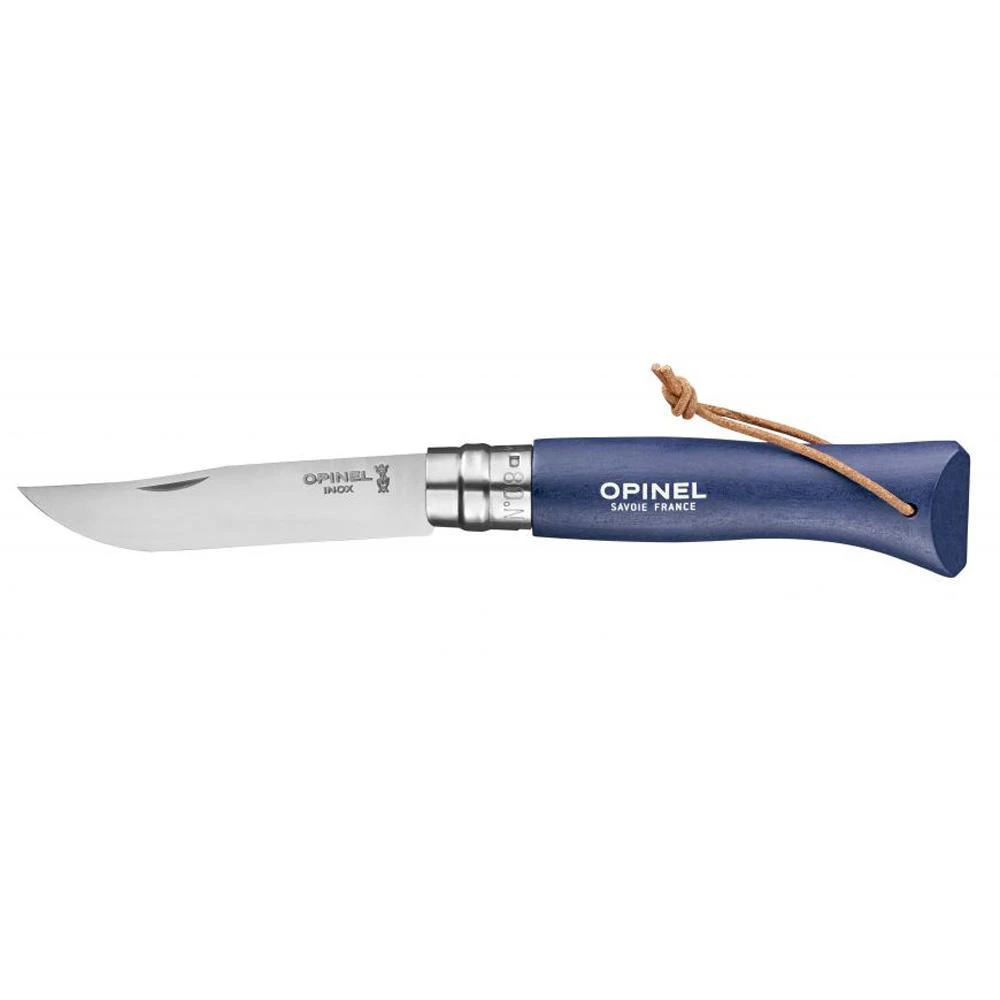 Opinel Trekking Knife Stainless No8 W Leather Thong 2 Opinel Trekking Knife Stainless No8 W Leather Thong - Image 2