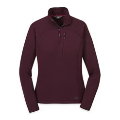Outdoor Research Vigor Quarter Zip Women -Edelrid Shop outdoor research w vigor quarter zip 19b odr 271474 cacao 1