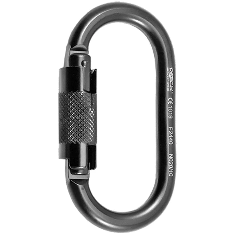 Rock Empire Aluminium Carabiner O-KL-2T Black 1 Rock Empire Aluminium Carabiner O-KL-2T Black